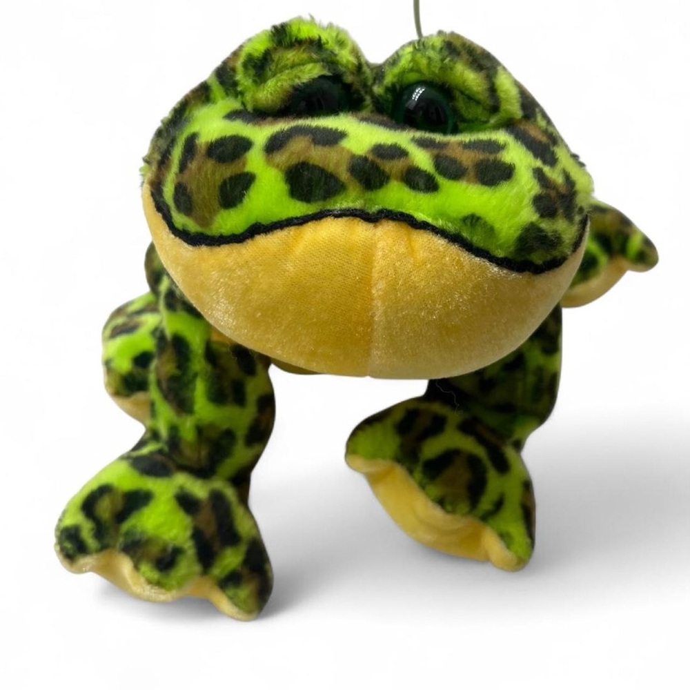 Webkinz bullfrog no code ganz y2k retro tropical jungle plush toy stuffed animal